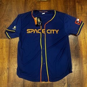 Space City Men's Navy Blue Jersey